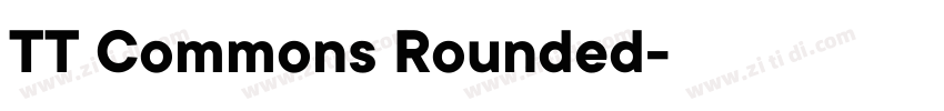 TT Commons Rounded字体转换